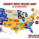Map of America's favorite movie theater candy by state
